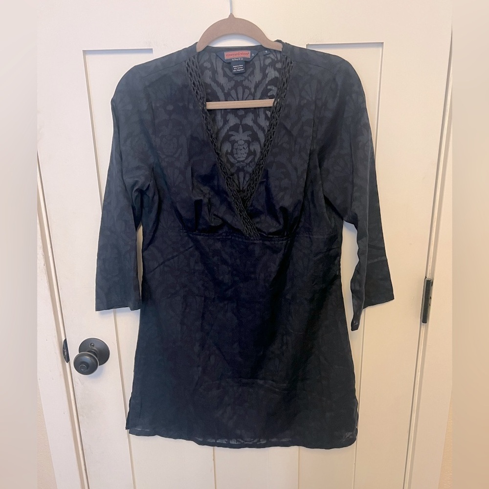 Vineyard Vines Bathing Suit Coverup Navy Blue Size Small
